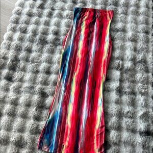 Forever 21 Multicolor Striped Pencil Skirt